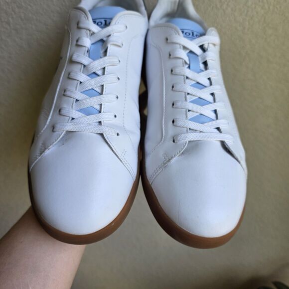 Polo Ralph Lauren HRT CRT II-SK-LTL Men\'s 12 M Sneakers Shoes White/Navy K24 main image 7